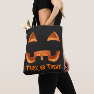 Bolsa de calabaza de Halloween con bolsitas de tel
