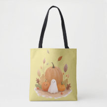 Bolsa de calabazas lindas de Halloween