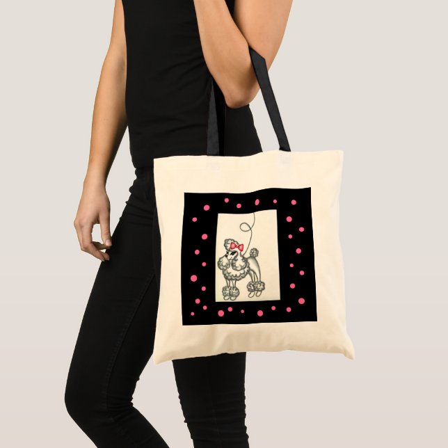 Bolsa de canapés rosa negro retro cincuenta (Anverso (producto))