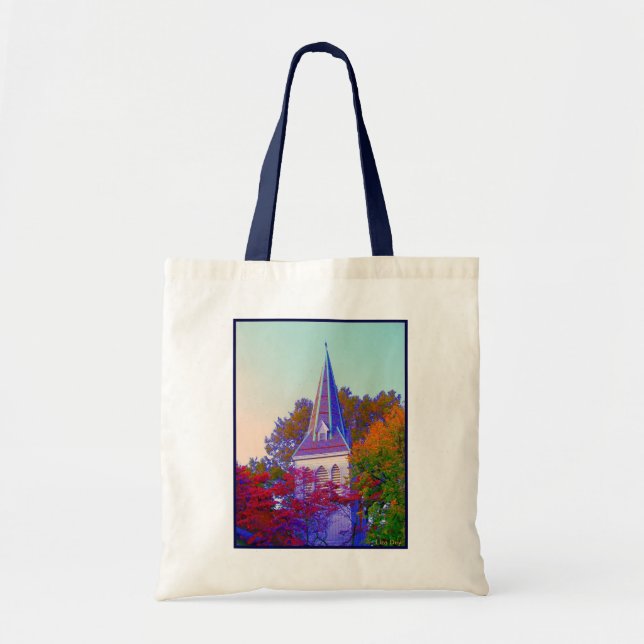 Bolsa de canvas de presupuesto "Autumple Steeple" (Frente)