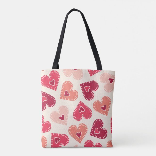 Bolsa de caracteres del corazón rojo (Reverso)