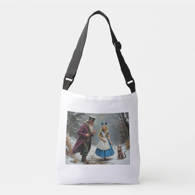 Bolsa de cartón blanco de Winter Alice (Anverso)