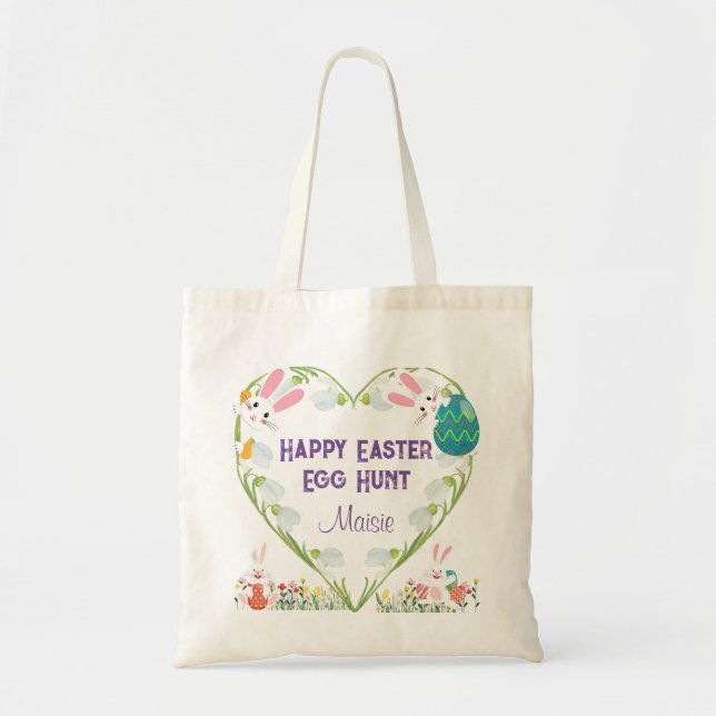 Bolsa de caza de huevos de Pascua | Bunnies | Coli (Frente)