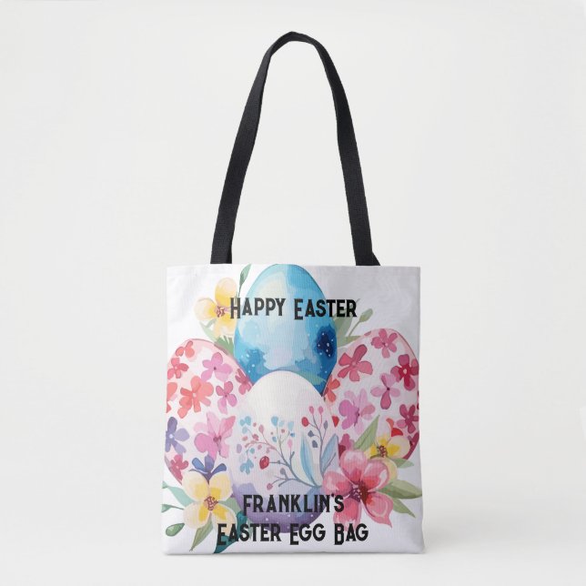 Bolsa de caza de huevos de Pascua | Feliz Pascua (Anverso)