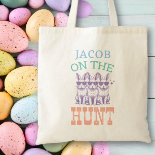 Bolsa de caza de huevos de pascua personalizada pa