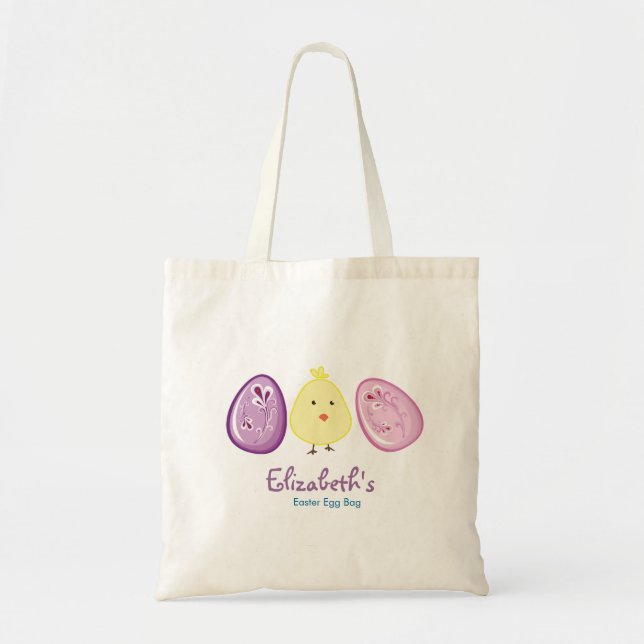 Bolsa de caza de huevos de pollo de Pascua (Frente)