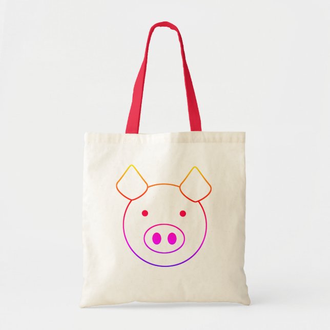 Bolsa de cerdo colorida (Frente)