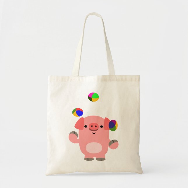 Bolsa de cerdo de dibujos animados lindo haciendo  (Frente)