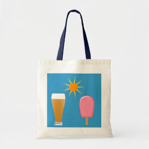 Bolsa de cerveza y helado