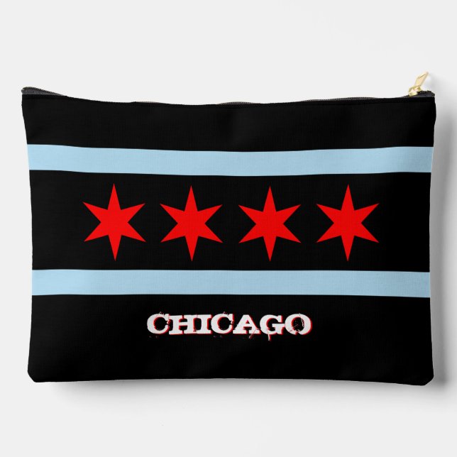Bolsa de Chicago, negro de la moda, bandera de Chi (Reverso )