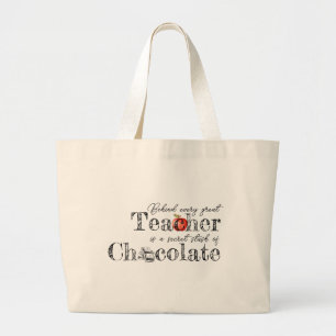 Bolsa de chocolate con mango de chocolate del prof