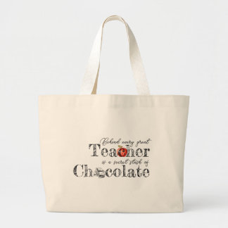 Bolsa de chocolate con mango de chocolate del prof