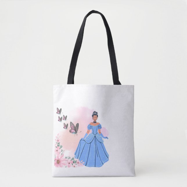 Bolsa de Cinderella Tote - Diseño floral caprichos (Anverso)