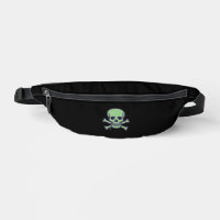 Bolsa de cintura Calavera Verde negra