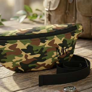 Bolsa de cintura de camuflaje con nombre personali