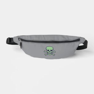 Bolsa de cintura gris Green Skull