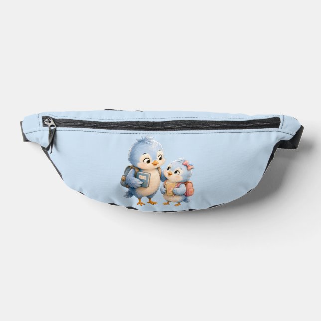 Bolsa de cinturón de hermanos de pájaro azul lindo (Distribución)