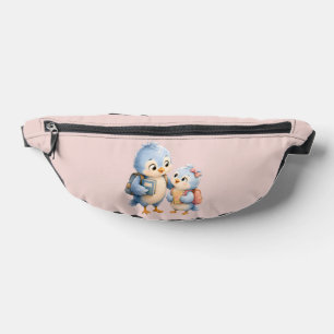 Bolsa de cinturón de hermanos pajaritos azules lin