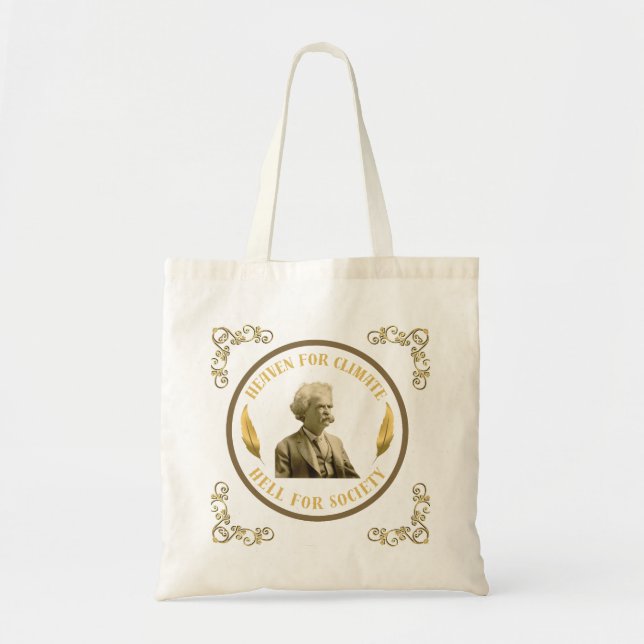 Bolsa de citas de Mark Twain (Frente)