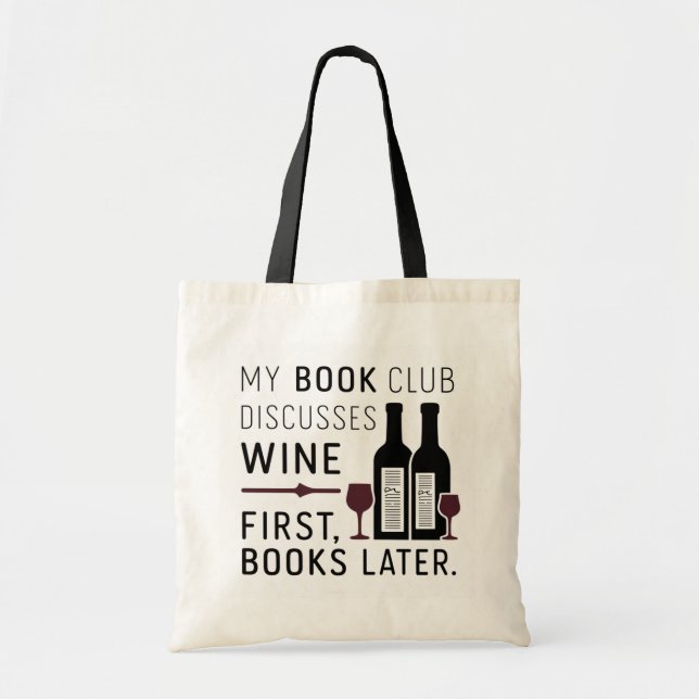 Bolsa de citas de vinos del club de libros diverti
