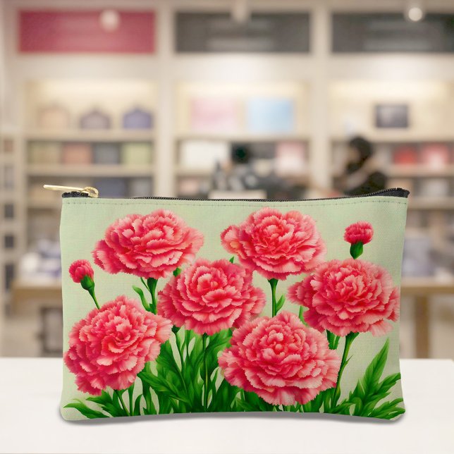 Bolsa de Claveles Rojos (Pouch with red carnations)