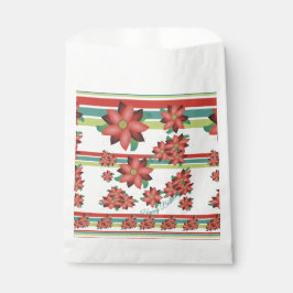 Bolsa de cocina de papel con flores