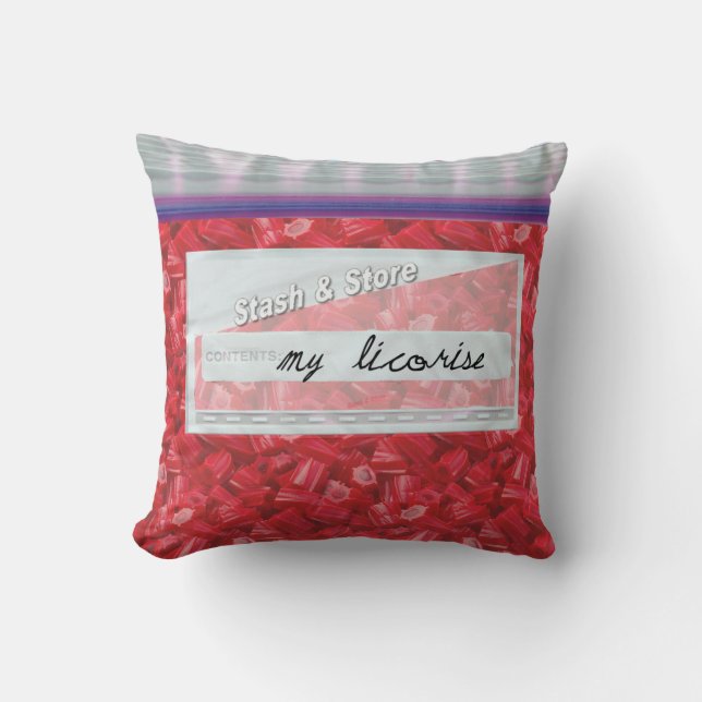 Bolsa de Cojín decorativo decorativo de Licorice R (Anverso)