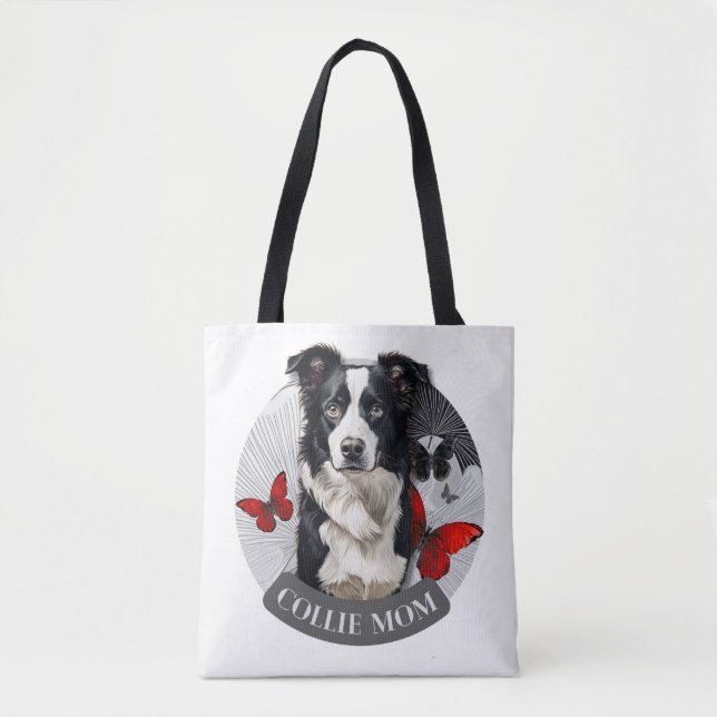 Bolsa de Collie Madre - Mariposa Roja Border Colli (Anverso)
