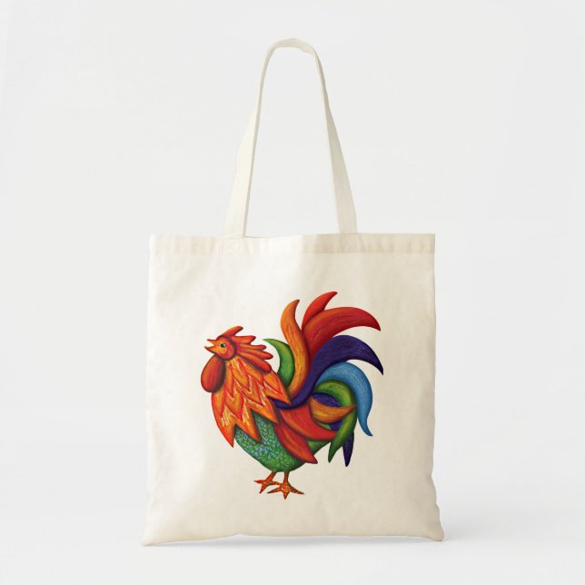 Bolsa De Colores Gallo Tote (Frente)
