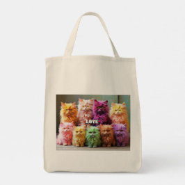 Bolsa de comestibles con Ilustracion de gato