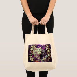 Bolsa de comestibles con Ilustracion de gato