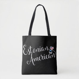 Bolsa de comestibles de corazón entrelazado estoni