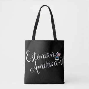 Bolsa de comestibles de corazón entrelazado estoni