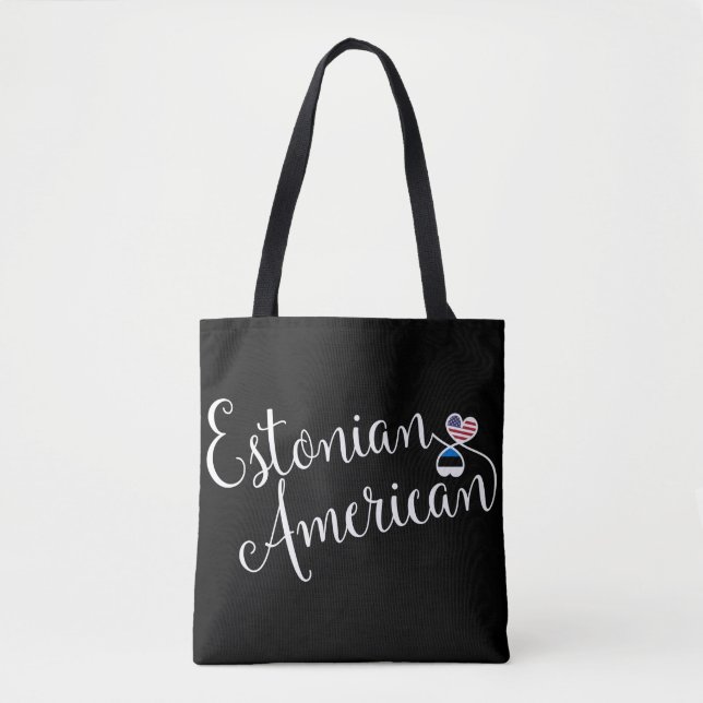 Bolsa de comestibles de corazón entrelazado estoni (Anverso)