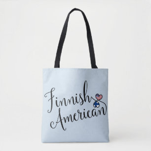Bolsa de comestibles de corazón entrelazado finlan