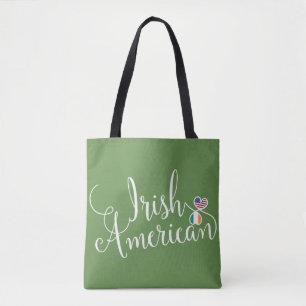 Bolsa de comestibles de corazón entrelazado irland