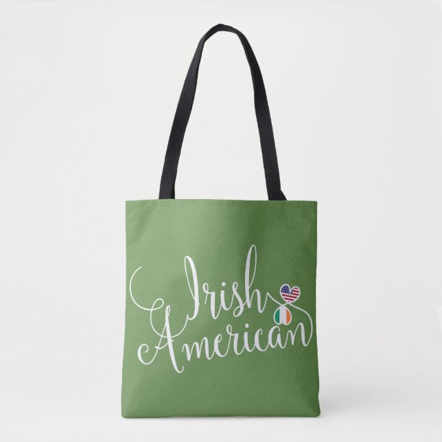 Bolsa de comestibles de corazón entrelazado irland (Anverso)