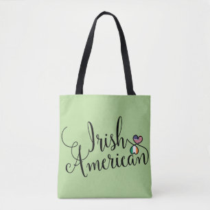 Bolsa de comestibles de corazón entrelazado irland