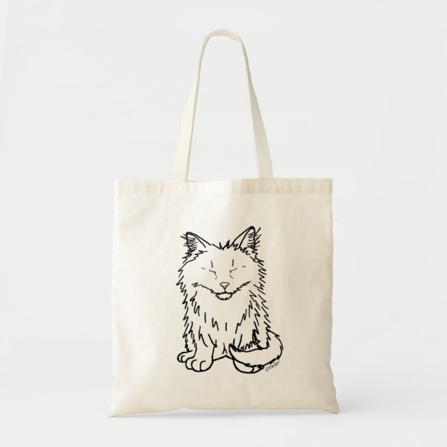 Bolsa de Comestibles de Gato Color Me KiniArt (Frente)