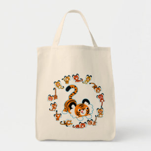 Bolsa de comestibles de tigres de Personalizado li