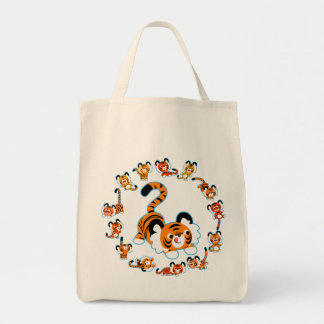 Bolsa de comestibles de tigres de Personalizado li