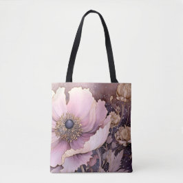 Bolsa de compra con estampado floral en colores pa