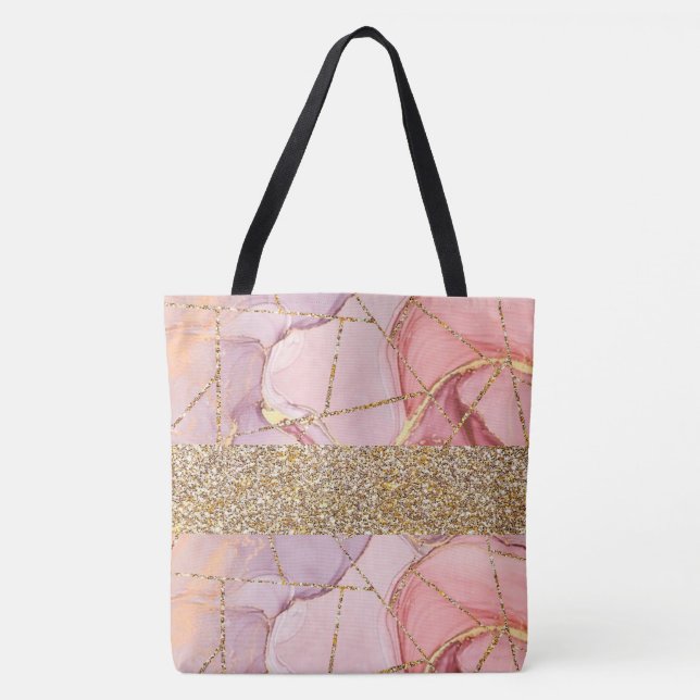 Bolsa de compra de accesorios para Purpurinas rosa (Anverso)