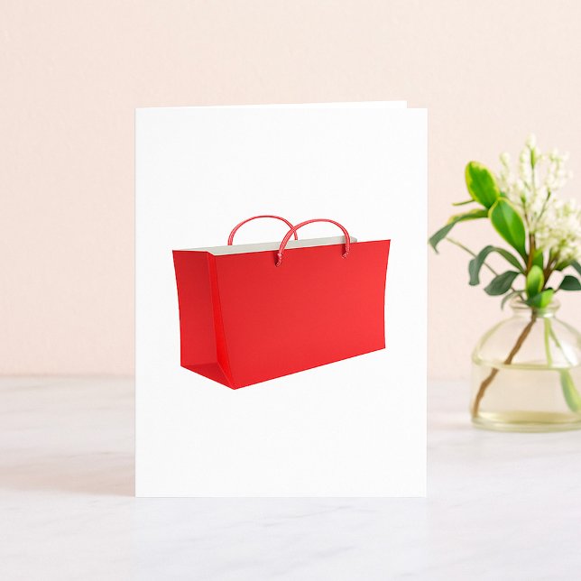 Bolsa de compra roja vibrante (Subido por el creador)