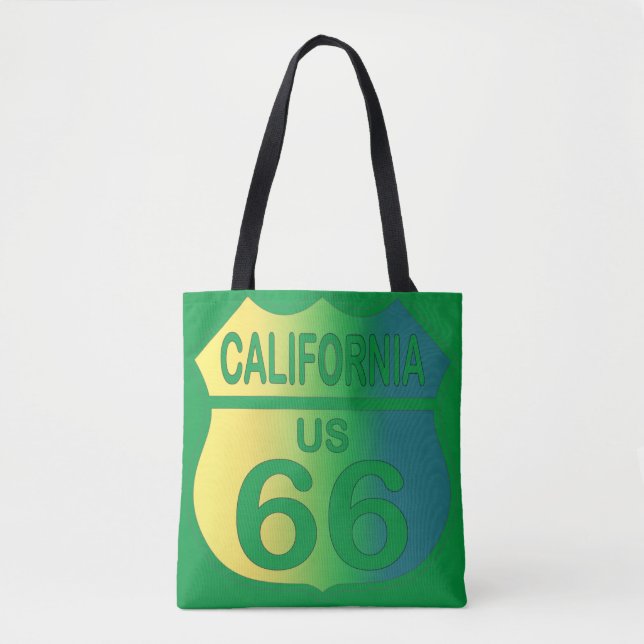 Bolsa de compras California Route 66. Bolsa de ali (Anverso)