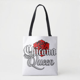 Bolsa de compras Chicana Queen Red Rose