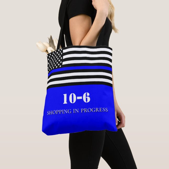 Bolsa de compras Código 10-6 Oficial de Policía [T (Detalle)