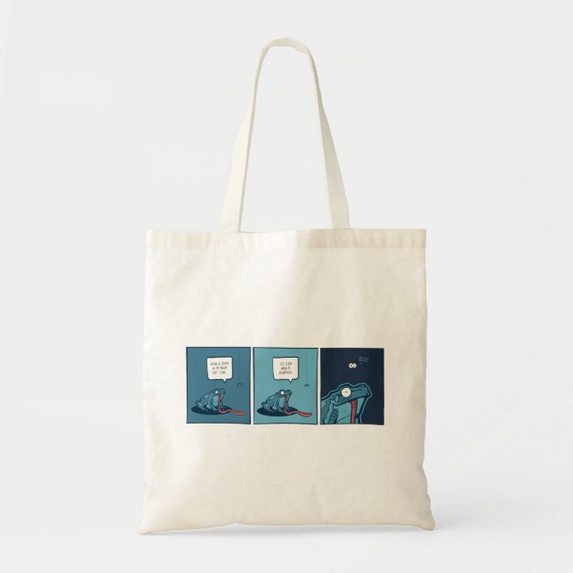 Bolsa de compras con cómic de Frog and Spider (Frente)