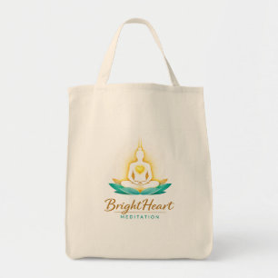 Bolsa de compras con logotipo de Meditación Bright