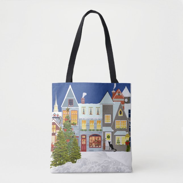 Bolsa de compras de árbol de Navidad (Anverso)